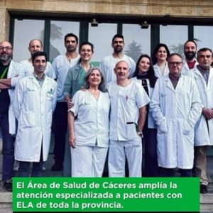  Atención que marca la diferencia: gracias al equipo de ELA del Hospital San Pedro de Alcántara del Área de Salud de Cáceres.  